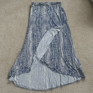 Max Studios Stretch High Low Skirt